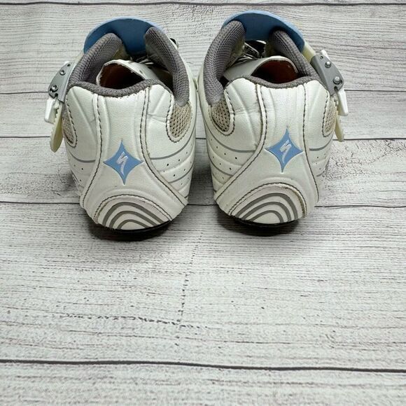 Specialized Pro Road Cycling Cleats White Blue women’s size 39‎ - Picture 2 of 6